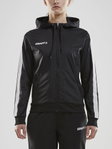 Craft Kapuzenjacke Hoodie Fullzip Pro Control schwarz/weiss Damen